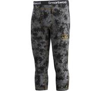 Smartwool - Collant thermique en laine de mérinos - M Classic Thermal Merino Base Layer 3/4 Bottom Boxed Black Tie Dye/Honey Gold en Laine - Taille Gris 42-45