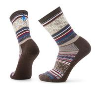 Smartwool Everyday Fair Isle Sweater Crew Socks Unisex-Adult, Chestnut, XL