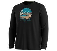 Smartwool - First Chair Pursuit Active Long Sleeve Graphic Tee - Haut manches longues en mérinos - M - black