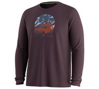 Smartwool - First Chair Pursuit Active Long Sleeve Graphic Tee - Haut manches longues en mérinos - S - mink heather