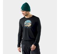 Smartwool - First Chair Pursuit Active Long Sleeve Graphic Tee - T-shirt en laine mérinos homme Black - XXL