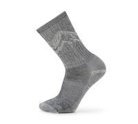 Smartwool Hike Classic Edition Light Cushion Mountain Pattern Crew Socks Unisex-Adult, Black, XL