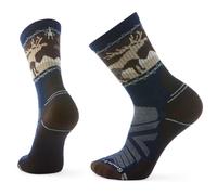 Smartwool - Hike Light Cushion Mountain Moose Crew Socks - Chaussettes de randonnée - Unisex L | EU 42-45 - deep navy