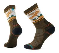 Smartwool - Hike Light Cushion Mountain Moose Crew Socks - Chaussettes randonnée homme Military Olive - M (38 - 41)