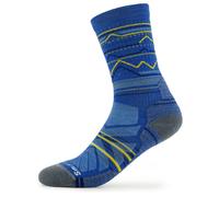 Smartwool - Hike Light Cushion Mountain Range Pattern Crew - Chaussettes de randonnée - Unisex L | EU 42-45 - laguna blue