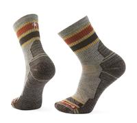 Smartwool - Hike Light Cushion Striped Mid Crew Socks - Chaussettes randonnée homme Taupe / Natural Marl - L (42 - 45)