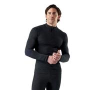 Smartwool - Intraknit Thermal Merino Base Layer 1/4 Zip - Maillot thermique laine mérinos homme Charcoal / Nightfall - M