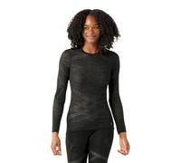 Smartwool - Intraknit Thermal Merino Base Layer Crew - Maillot thermique laine mérinos femme Black / White - M