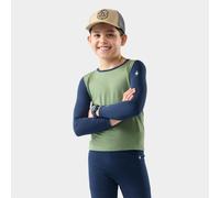 Smartwool - Kids' Classic Merino Blend Base Layer Crew Boxed - Sous-vêtement mérinos enfant Green Tea - XXS