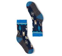 Smartwool - Kid's Hike Light Cushion Critter Cache Crew Socks - Chaussettes de randonnée - EU 29-32 - deep navy
