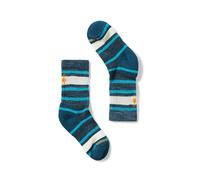 Smartwool - Kids' Hike Light Cushion Striped Crew - Chaussettes en laine mérinos enfant Twilight Blue - M (38 - 41)