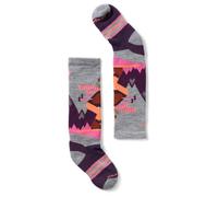 Smartwool - Kid's Winter F. Cushion Mountain Moose Pattern OTC - Chaussettes multifonctions - Unisex S | EU 34-37 - light gray / pink