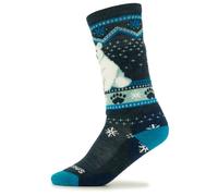 Smartwool - Kid's Wintersport Full Cushion Bear Pattern OTC - Chaussettes multifonctions - Unisex M | EU 29-32 - twilight blue