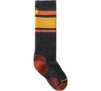 Smartwool Kids' Wintersport Full Cushion Stripe OTC Socks Unisex-Youth, Charcoal, M