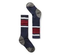 Smartwool Kids' Wintersport Full Cushion Stripe OTC Socks Unisex-Youth, Deep Navy, M