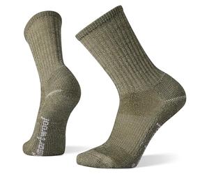 Smartwool Men’s Hike Classic Edition Light Cushion Crew Socks - Merino Wool Socks for Hiking, Camping, Walking & Hunting - Made in USA - Military Olive, M