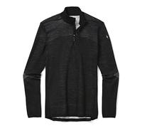 Smartwool Men's Intraknit Thermal Merino Base Layer 1/4 Zip, Black/White, S