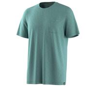 Smartwool - Merino Hemp Blend S/S Pocket Tee - Haut en mérinos - S - dusty teal heather