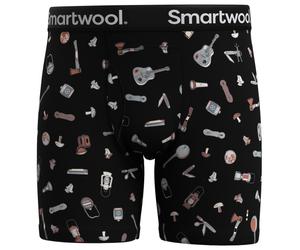 Smartwool - Merino Print Boxer Brief Boxed - Sous-vêtement mérinos - M - black gone camping