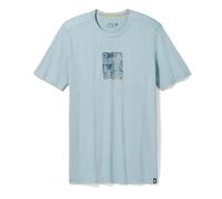 Smartwool Mountain Breeze Graphic Short Sleeve Tee Slim Fit Unisex-Adult, Lead, XXL