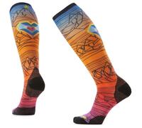 Smartwool - Ski Zero Cushion Geo Peaks Print OTC Socks - Chaussettes de ski - Unisex L | EU 42-45 - orange rust