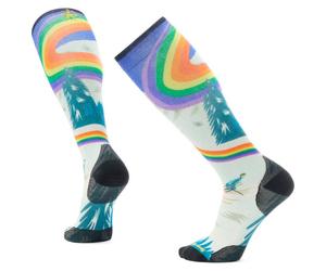 Smartwool - Ski Zero Cushion Rainbow Trails Print OTC Socks - Chaussettes de ski - EU 46-49 - laguna blue