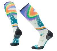 Smartwool - Ski Zero Cushion Rainbow Trails Print OTC Socks - Chaussettes de ski - Unisex XL | EU 46-49 - laguna blue