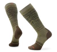 Smartwool Snowboard Full Cushion Iguchi Pattern OTC Socks, Chaussettes OTC à coussin complet pour snowboard, motif Iguchi Mixte, Winter Moss,