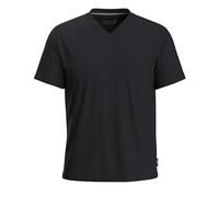 Smartwool T-shirt à manches courtes en laine mérinos pour homme - Col en V parfait (coupe standard), noir, Taille S