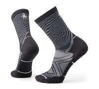 Smartwool Trail Run Targeted Cushion Crew Socks, Chaussettes Trail Run Targeted Cushion Crew Mixte, Black-White,