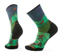 Smartwool Trail Run Targeted Cushion Neature Print Crew Socks Vert EU 42-45