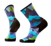 Smartwool Trail Run Targeted Cushion Summit Sector Print Crew Socks Bleu EU 46-49
