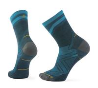 Smartwool Unisex Run Zero Cushion Mid Crew Pattern Chaussettes Twilight Blue L