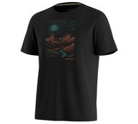 Smartwool - Wander Valley Active Short Sleeve Graphic Tee - Haut en mérinos - S - black
