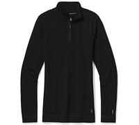 Smartwool Women's Classic Thermal Merino Base Layer 1/4 Zip, Black, S