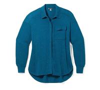 Smartwool Women's Edgewood Button Down Sweater, Twilight Blue Donegal, XS