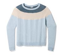 Smartwool Women's Edgewood Colorblock Crew Sweater, Winter Sky H, M