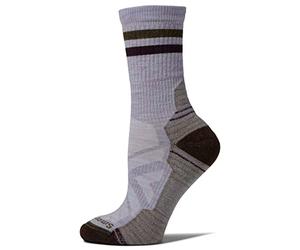 Smartwool Women's Hike Light Cushion Tube Stripe Crew Socks, Chaussettes Hike Light Cushion Tube Stripe Crew pour femmes Femme, Purple Eclipse,