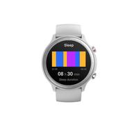 Montre connectée mixte avec bracelet en silicone blanc Blanc