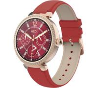 Smarty2.0 - Smartwatch Sw062d - Rose/Bleu - Appel Bluetooth, Contrôle Du Sommeil, Cardio Fréquence Real-Time, Résistance À L'eau Ip67 - Bracelet Pu - Dimensions 39,8 X 10,5 Mm (Rose/Bleu)