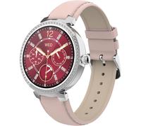 Smarty2.0 - Smartwatch Sw062d - Rose/Bleu - Appel Bluetooth, Contrôle Du Sommeil, Cardio Fréquence Real-Time, Résistance À L'eau Ip67 - Bracelet Pu - Dimensions 39,8 X 10,5 Mm (Rose/Bleu)