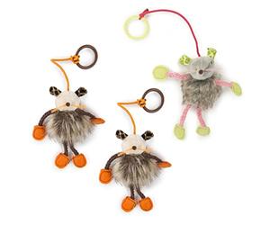SmartyKat Lot de 3 Jouets rebondissants en Peluche Douce pour Chat, Jouet élastique interactif avec Anneau, élastique et Fausse Fourrure Extra Longue