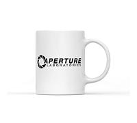 SmartyPants Aperture Laboratories Half Life Portal 2 Tasse en céramique inspirée du jeu - Passe au lave-vaisselle et au micro-ondes Blanc uni 325 ml