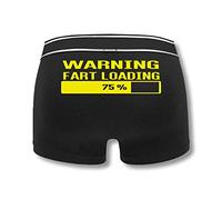 SMARTYPANTS Boxer pour homme avec inscription « Fart Loading » - Cadeau de Saint-Valentin pour petit ami, mari - - Large
