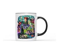 SmartyPants Hocus Pocus Tasse d'Halloween à thé et café - Classique rétro Sanderson Sisters Witch Wiches Spell Broom Balck Cat Binx Bougie Cinéma Film Cadeau (Poignée noire)