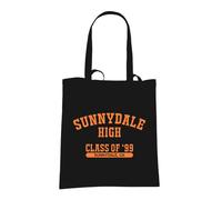 SmartyPants Sunnydale Sac fourre-tout haut - Série télévisée Buffy The Vampire Slayer Class of 99' Fan Wear 100% coton Taille unique 67 cm Poignée 10 litres Durable, Black Prime., Taille unique