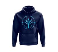 SMARTYPANTS Sweat à capuche Sheikah Eye Symbole Legend of Zelda - Pull pour adolescents, adultes, enfants, fans de jeux vidéo, inspirés des joueurs Breath of Wild Navy, bleu marine, 7-8 Years