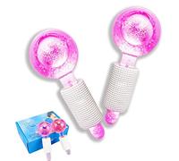 Smasener 2PCS Facial Ice Globes, Globes de Glace Massage Visage, Massage Visage Hockey sur Glace, Ice Globes for Fciales, Anti Ageing, Reduce Puffy and Wrinkle (Emballé par paire, Rose)