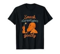 Smash Stereotypes Gentle Feminist Girl Power Graphic T-Shirt