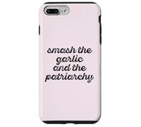Smash The Garlic & Patriarchy Meme féministe Amusant sur Le Dos Coque pour iPhone 7 Plus/8 Plus